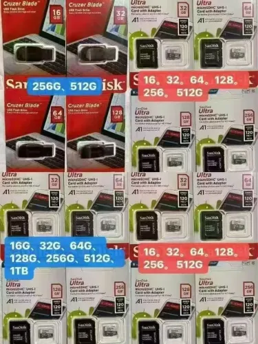 ATACADO Pendrive e Cartões SanDisk 100% Originais 1TB/512gb/256gb/128gb/64gb/32gb/16gb/8gb