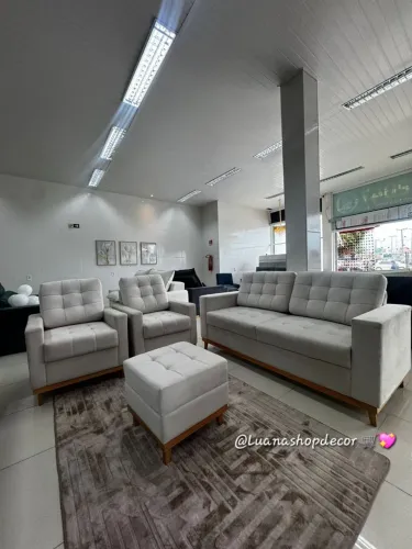Kit Madrid Sofá com Poltronas Luxo - Direto da Fábrica