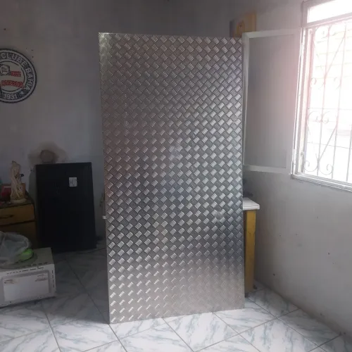 Chapa xadrex aluminio 5754 H114  2 x 1 metro 4.76