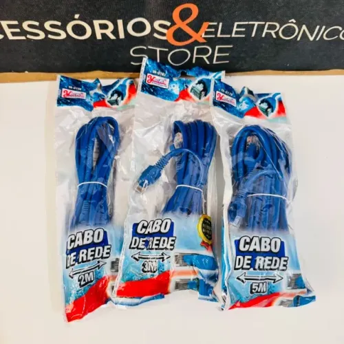 Cabo de Rede 2m, 3m, 5m e 15m - Cabo de  Internet
