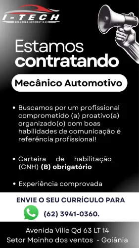 Contrata-se Mecânico