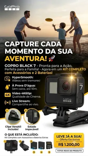 Câmera Gopro 7 Black