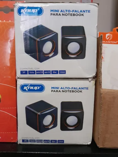 Caixa Som Computador PC ou Notebook Knup Na Caixa