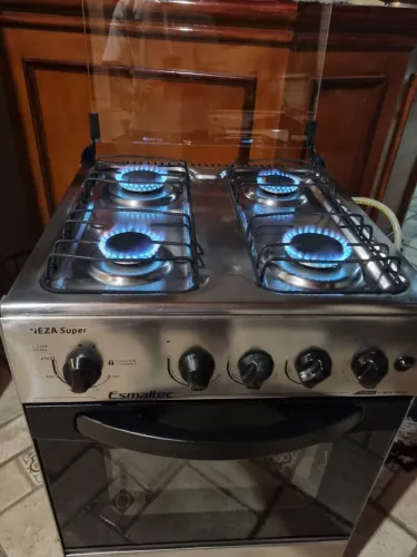 Fogao Esmaltec inox semi-novo Entrego