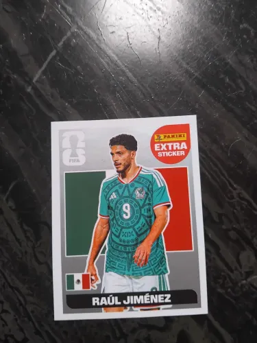 raul jimenez extra sticker silver