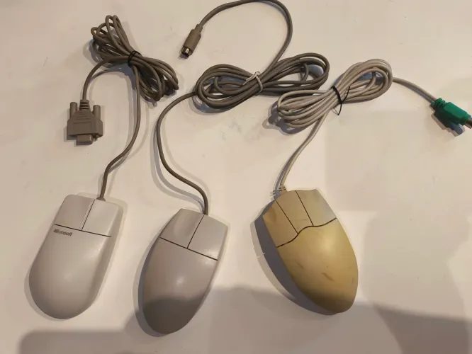 Lote Mouses Antigos (Serial e PS/2) no estado sem testes para colecionadores 
