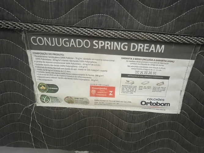 Cama casal conjugado ortobom