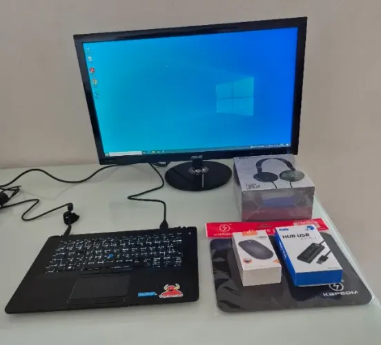PC Note Dell i7 6th SSD 256GB + Monitor 24 FHD