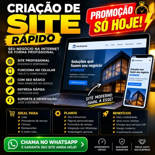 Criação de site Rápido Profissional