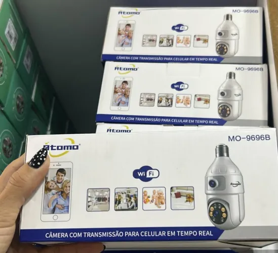 Câmera lâmpada dupla