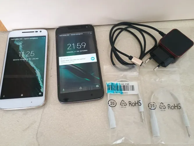 Kit com 2 celular Motorola g 4 play