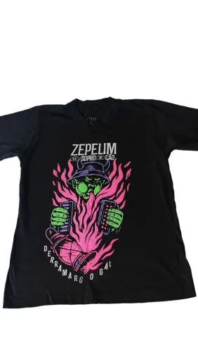 Camisa Rock Zepelim e o sopro do cão