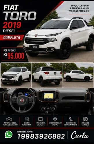 Fiat Toro Volcano 2.0 16V 4X4 TB Diesel Aut. 2019
