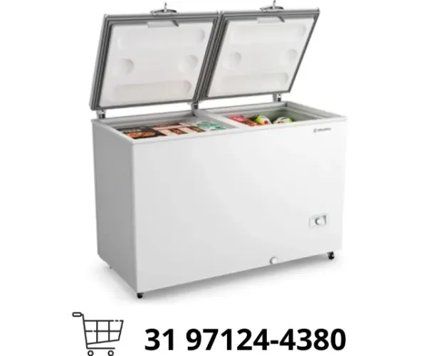 Freezer Horizontal Metalfrio 2 Tampas 417L Novo