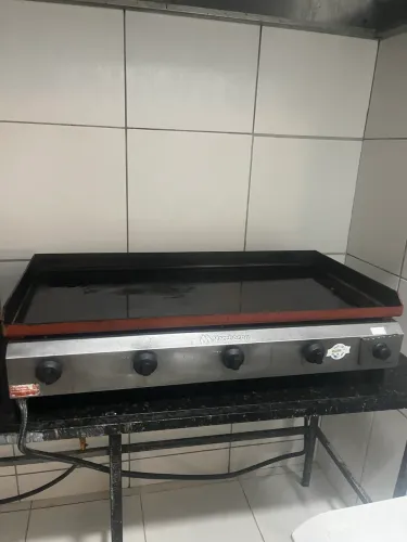 Chapa Industrial 50x100 cm - 4 Queimadores