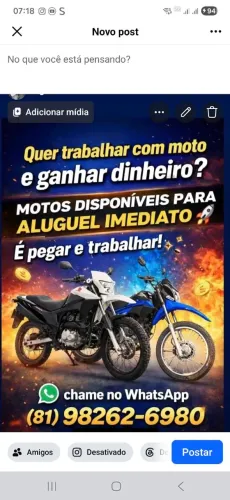 Aluguel de moto