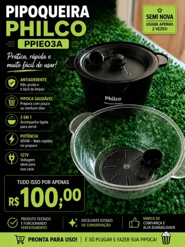 Pipoqueira Philco PPIE03A Semi Nova