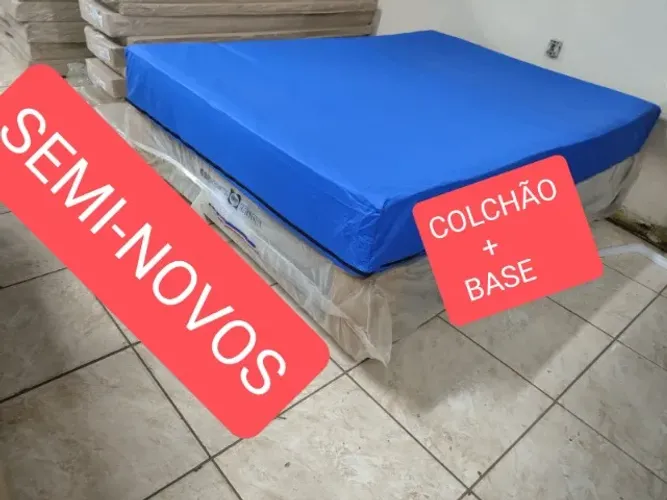 CAMA MAIS COLCHÃO SEMI-NOVOS