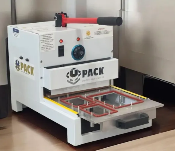 Máquina Seladora de Bandejas para Delivery, Marmita e Congelados | Hpack HP320 - 1500W