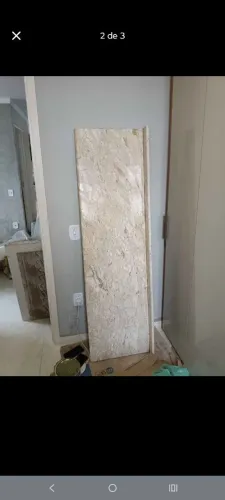 Bancada de mármore travertino 1,70 por 0,50