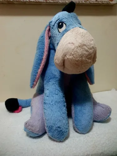 Burrinho Bisonho Ursinho Pooh Pelúcia Original Disney Long Jump 40 Cm