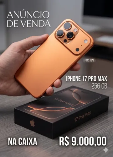 IPHONE 17 PRO MAX 256GB NA CAIXA.