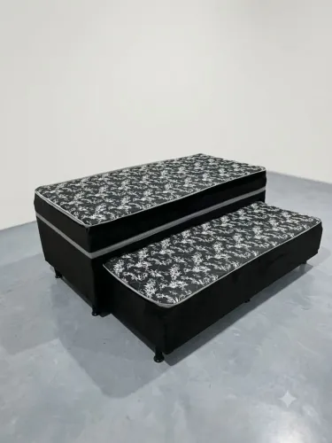 Cama box solteiro com auxiliar 