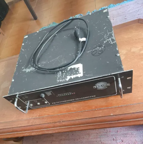 Transmissor FM 600w, cabo e antena de cobre