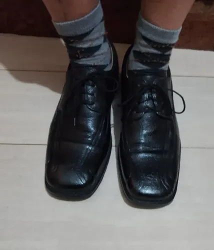 Sapato masculino, couro legítimo n°41/42