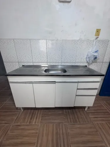 Pia inox com balcão