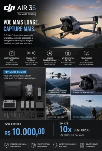 Dji air3s combo Fly more