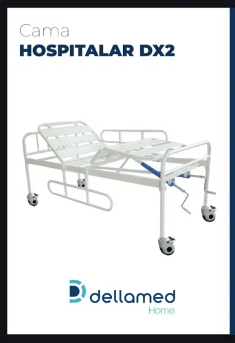 Cama Hospitalar Dellamed DX2 (2 Manivelas) - Ótimo Estado