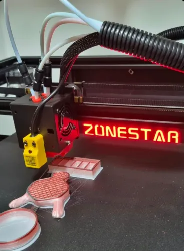 IMPRESSORA 3D ZONESTAR + ACESSÓRIOS + FILAMENTOS + PEÇAS EXTRAS