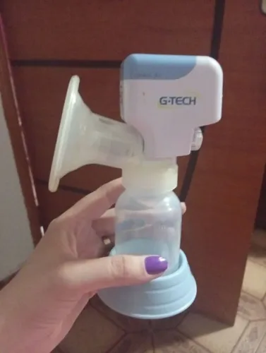 Bomba tira leite materno elétrica marca g tech compact
