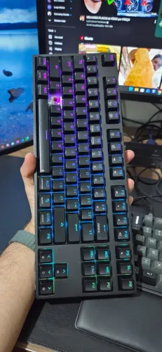 Teclado Mêcanico Switch Óptico RED  Marca SKYLOONG Tamanho 80%