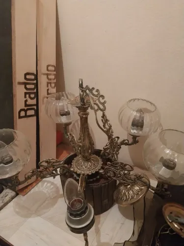 Lustre vintage de 5 lâmpadas 