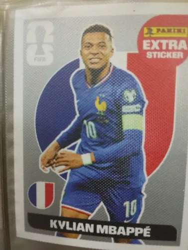 Figurinha Legend Extra Sticker Copa 2026 Mbappe Prata 