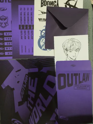 Ateez álbum The world outlaw versão diary sem photocard