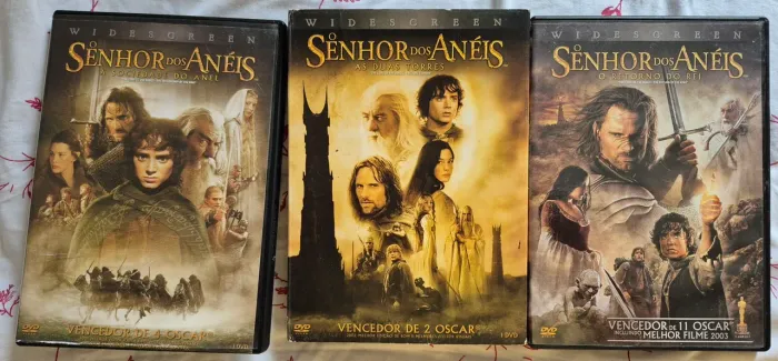 O Senhor dos Anéis trilogia em DVD