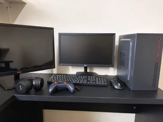PC Gamer Completo + 2 Monitores + Periféricos