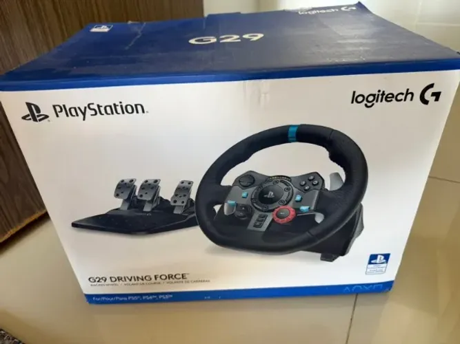 Volante Logitech G29 + Pedal + Cambio Usado praticamente novo