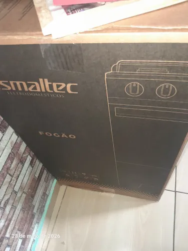 Fogão esmaltec branco novo disponível
