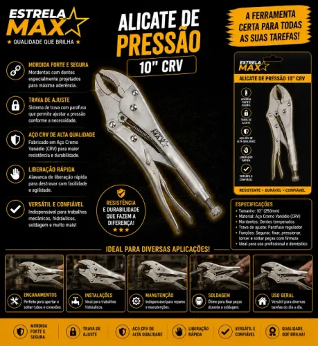 ALICATE DE PRESSÃO 10