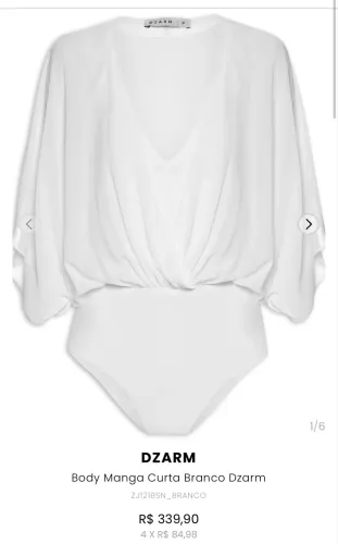 Body branco Dzarm G