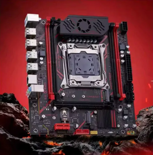 Placa Mãe Lacrada X99 Qiyida H9S, Quad Channel, Tpm 2.0, Bios C612