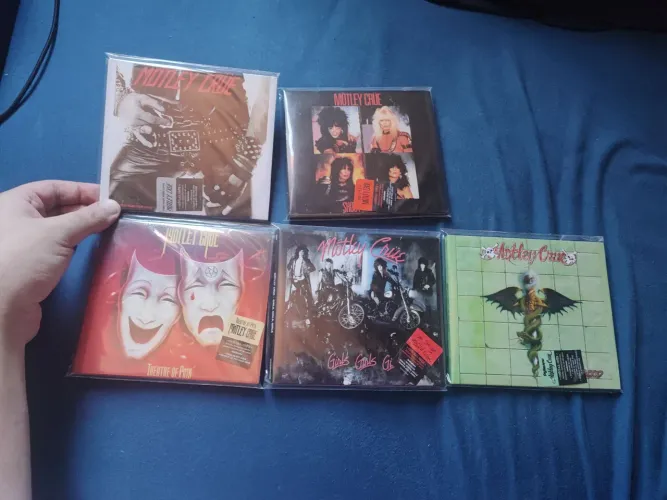 5cds Motley crue com 5discos da banda