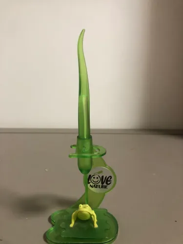 Caneta Decorativa Love Nature Com Suporte De Mesa E Sapo - Raridade / Coleção
