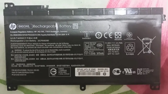Bateria Notebook HP  Modelo: BIO3XL 