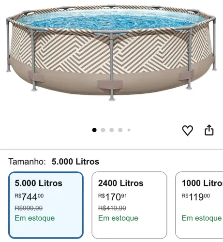 Piscina 5 mil litros
