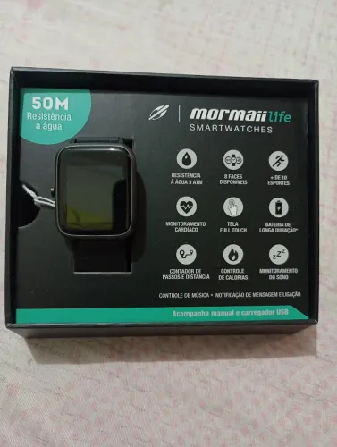 Relógio smartwatch MORMAI LIFE